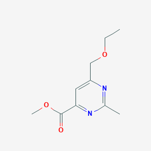 molecular formula C10H14N2O3 B1484350 Methyl 6-(ethoxymethyl)-2-methylpyrimidine-4-carboxylate CAS No. 2098098-19-0