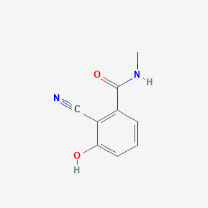 molecular formula C9H8N2O2 B14843513 2-Cyano-3-hydroxy-N-methylbenzamide 