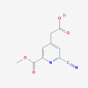 [2-Cyano-6-(methoxycarbonyl)pyridin-4-YL]acetic acid