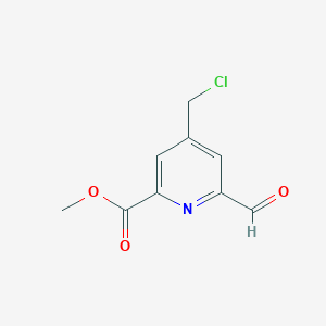 Methyl 4-(chloromethyl)-6-formylpyridine-2-carboxylate