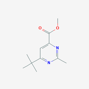 molecular formula C11H16N2O2 B1484354 Methyl 6-tert-butyl-2-methylpyrimidine-4-carboxylate CAS No. 2098076-60-7