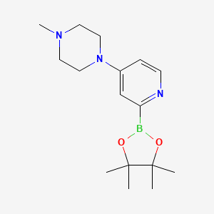 1-Methyl-4-(2-(4,4,5,5-tetramethyl-1,3,2-dioxaborolan-2-YL)pyridin-4-YL)piperazine