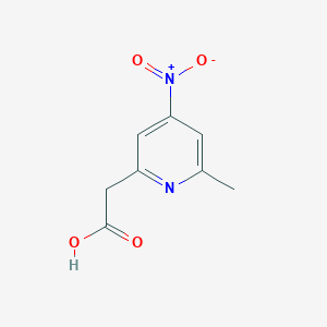 (6-Methyl-4-nitropyridin-2-YL)acetic acid