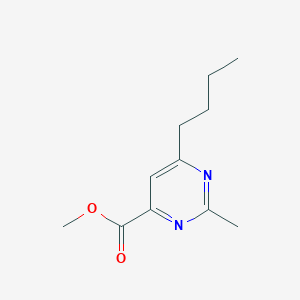 molecular formula C11H16N2O2 B1484357 Methyl 6-butyl-2-methylpyrimidine-4-carboxylate CAS No. 2098098-44-1