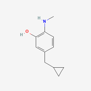 5-(Cyclopropylmethyl)-2-(methylamino)phenol