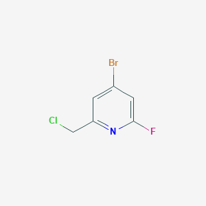 4-Bromo-2-(chloromethyl)-6-fluoropyridine