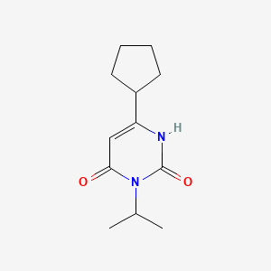 6-Cyclopentyl-3-(propan-2-yl)-1,2,3,4-tetrahydropyrimidine-2,4-dione