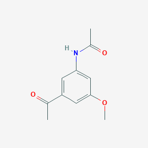 molecular formula C11H13NO3 B14843614 N-(3-Acetyl-5-methoxyphenyl)acetamide 