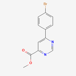 molecular formula C12H9BrN2O2 B1484362 Methyl 6-(4-bromophenyl)pyrimidine-4-carboxylate CAS No. 2097957-53-2