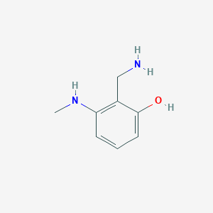 2-(Aminomethyl)-3-(methylamino)phenol