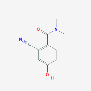 molecular formula C10H10N2O2 B14843643 2-Cyano-4-hydroxy-N,N-dimethylbenzamide 