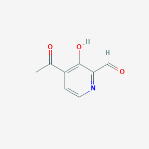 4-Acetyl-3-hydroxypyridine-2-carbaldehyde