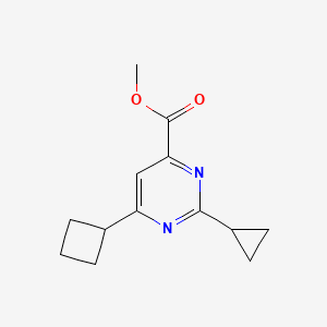 Methyl 6-cyclobutyl-2-cyclopropylpyrimidine-4-carboxylate
