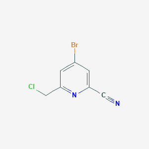 4-Bromo-6-(chloromethyl)pyridine-2-carbonitrile