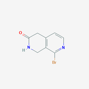 molecular formula C8H7BrN2O B14843653 8-Bromo-1,4-dihydro-2,7-naphthyridin-3(2H)-one 