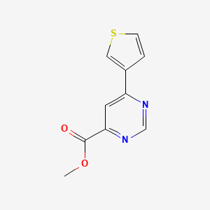 Methyl 6-(thiophen-3-yl)pyrimidine-4-carboxylate