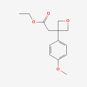 Ethyl [3-(4-methoxyphenyl)oxetan-3-YL]acetate