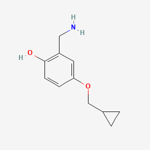 2-(Aminomethyl)-4-(cyclopropylmethoxy)phenol