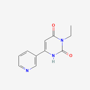 molecular formula C11H11N3O2 B1484370 3-乙基-6-(吡啶-3-基)-1,2,3,4-四氢嘧啶-2,4-二酮 CAS No. 2098102-41-9