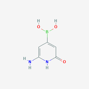 (2-Amino-6-hydroxypyridin-4-YL)boronic acid