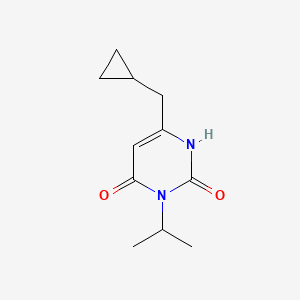 6-(Cyclopropylmethyl)-3-(propan-2-yl)-1,2,3,4-tetrahydropyrimidine-2,4-dione