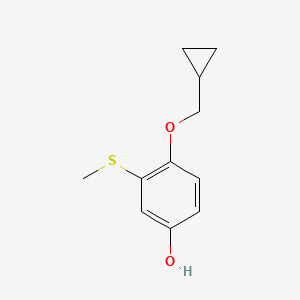 4-(Cyclopropylmethoxy)-3-(methylthio)phenol