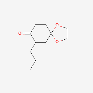 7-Propyl-1,4-dioxaspiro[4.5]decan-8-one