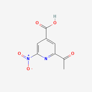 2-Acetyl-6-nitroisonicotinic acid