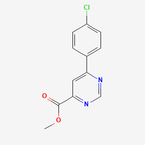 molecular formula C12H9ClN2O2 B1484379 Methyl 6-(4-chlorophenyl)pyrimidine-4-carboxylate CAS No. 2097998-33-7