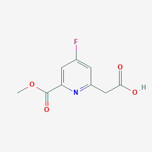 [4-Fluoro-6-(methoxycarbonyl)pyridin-2-YL]acetic acid