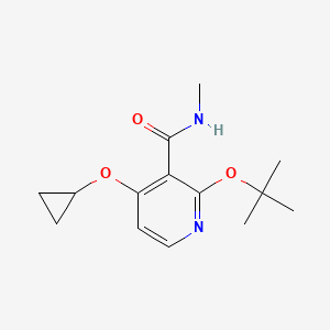 2-Tert-butoxy-4-cyclopropoxy-N-methylnicotinamide