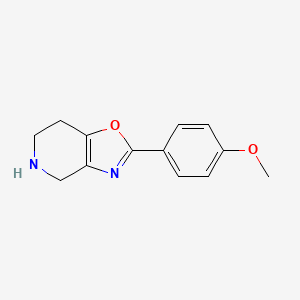 molecular formula C13H14N2O2 B14843872 2-(4-Methoxyphenyl)-4,5,6,7-tetrahydrooxazolo[4,5-C]pyridine 