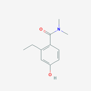 molecular formula C11H15NO2 B14843905 2-Ethyl-4-hydroxy-N,N-dimethylbenzamide 