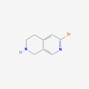 molecular formula C8H9BrN2 B14843920 6-Bromo-1,2,3,4-tetrahydro-2,7-naphthyridine 