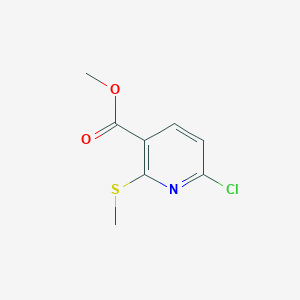 molecular formula C8H8ClNO2S B1484393 Methyl 6-chloro-2-(methylsulfanyl)nicotinate CAS No. 1876352-06-5