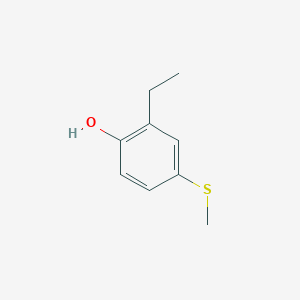 molecular formula C9H12OS B14843934 2-Ethyl-4-(methylthio)phenol 