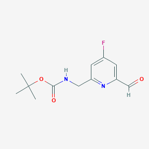 molecular formula C12H15FN2O3 B14843971 Tert-butyl (4-fluoro-6-formylpyridin-2-YL)methylcarbamate 