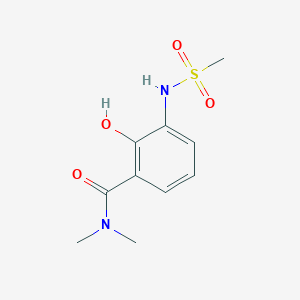 molecular formula C10H14N2O4S B14843981 2-Hydroxy-N,N-dimethyl-3-(methylsulfonamido)benzamide 