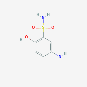 molecular formula C7H10N2O3S B14843988 2-Hydroxy-5-(methylamino)benzenesulfonamide 