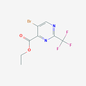 Ethyl 5-bromo-2-(trifluoromethyl)pyrimidine-4-carboxylate