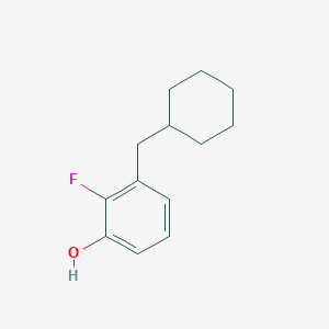 3-(Cyclohexylmethyl)-2-fluorophenol