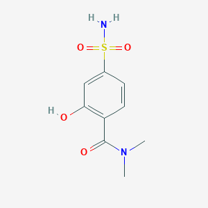 molecular formula C9H12N2O4S B14844054 2-Hydroxy-N,N-dimethyl-4-sulfamoylbenzamide 