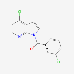 molecular formula C14H8Cl2N2O B1484408 (3-Chlorophenyl)(4-chloro-1H-pyrrolo[2,3-b]pyridin-1-yl)methanone CAS No. 2206823-71-2