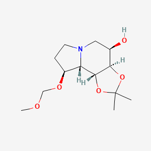 (3AR,4R,9S,9aS,9bR)-9-(methoxymethoxy)-2,2-dimethyloctahydro[1,3]dioxolo[4,5-g]indolizin-4-ol