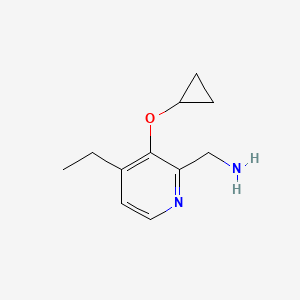 (3-Cyclopropoxy-4-ethylpyridin-2-YL)methanamine