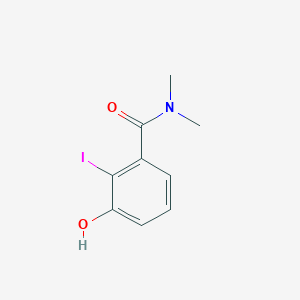 molecular formula C9H10INO2 B14844139 3-Hydroxy-2-iodo-N,N-dimethylbenzamide 