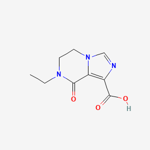 molecular formula C9H11N3O3 B1484415 7-Ethyl-8-oxo-5,6,7,8-tetrahydroimidazo[1,5-a]pyrazine-1-carboxylic acid CAS No. 1823894-86-5