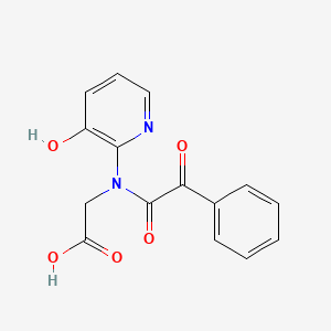 2-[(3-Hydroxy-2-pyridinyl)(2-oxo-2-phenylacetyl)amino]acetic acid