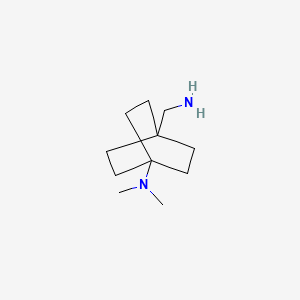 molecular formula C11H22N2 B1484417 4-(Aminomethyl)-N,N-dimethylbicyclo[2.2.2]octan-1-amine CAS No. 2167324-24-3