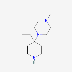 molecular formula C12H25N3 B1484418 1-(4-Ethyl-4-piperidinyl)-4-methylpiperazine CAS No. 2137609-30-2